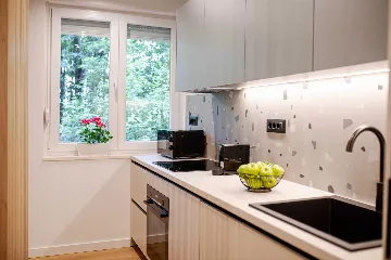 Split 1-Bedroom Apartment for 3 Guests