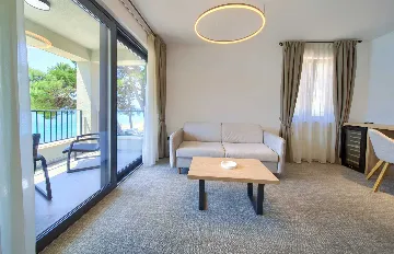 Deluxe Suite Room with Side Sea View in Cres