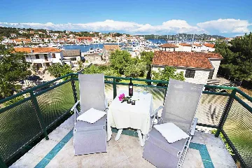 Apartment with Terrace and Sea View in Jezera