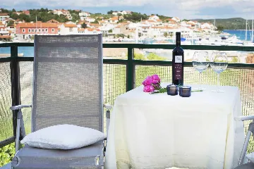 Apartment with Terrace and Sea View in Jezera