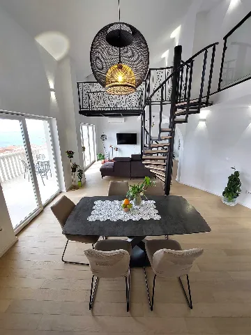 Duplex Penthouse Apartment in Primošten for 4
