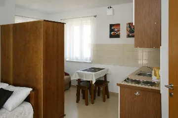 Vodice Apartment for 3 Guests near Pebble Beach