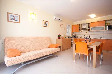 Baška Apartment for 6 Guests with Terrace & BBQ