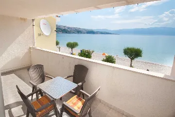 Studio in Baška with Sea-View Terrace
