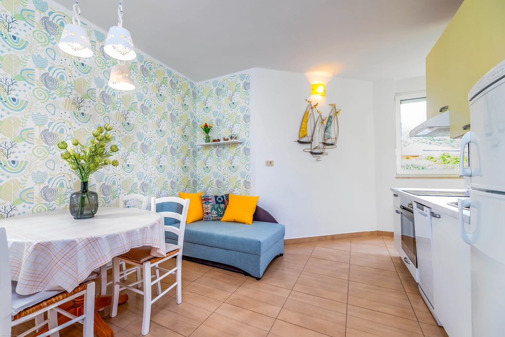 Apartment in Baška for Up to 4 Guests with Balcony