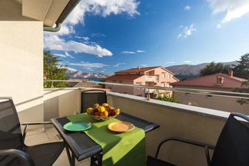 Studio in Baška with Balcony and Sea View