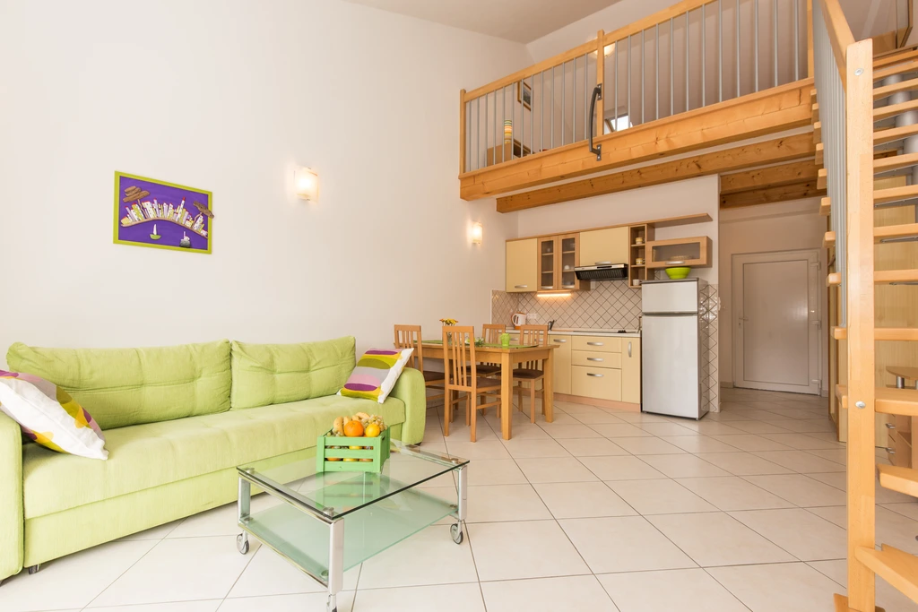 Studio in Baška with Balcony and Sea View