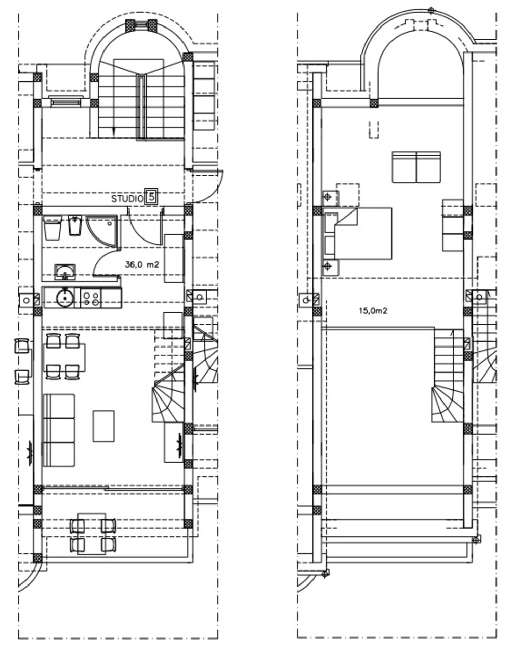 Studio in Baška with Balcony and Sea View