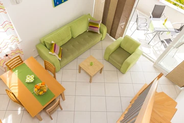 Baška Studio Apartment with Sea-View Balcony & Parking