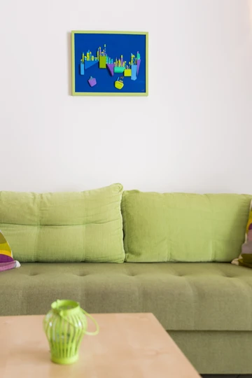 Baška Studio Apartment with Sea-View Balcony & Parking