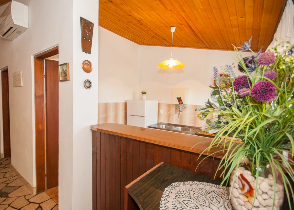 Baška Holiday House with Sea-View Terrace for 4