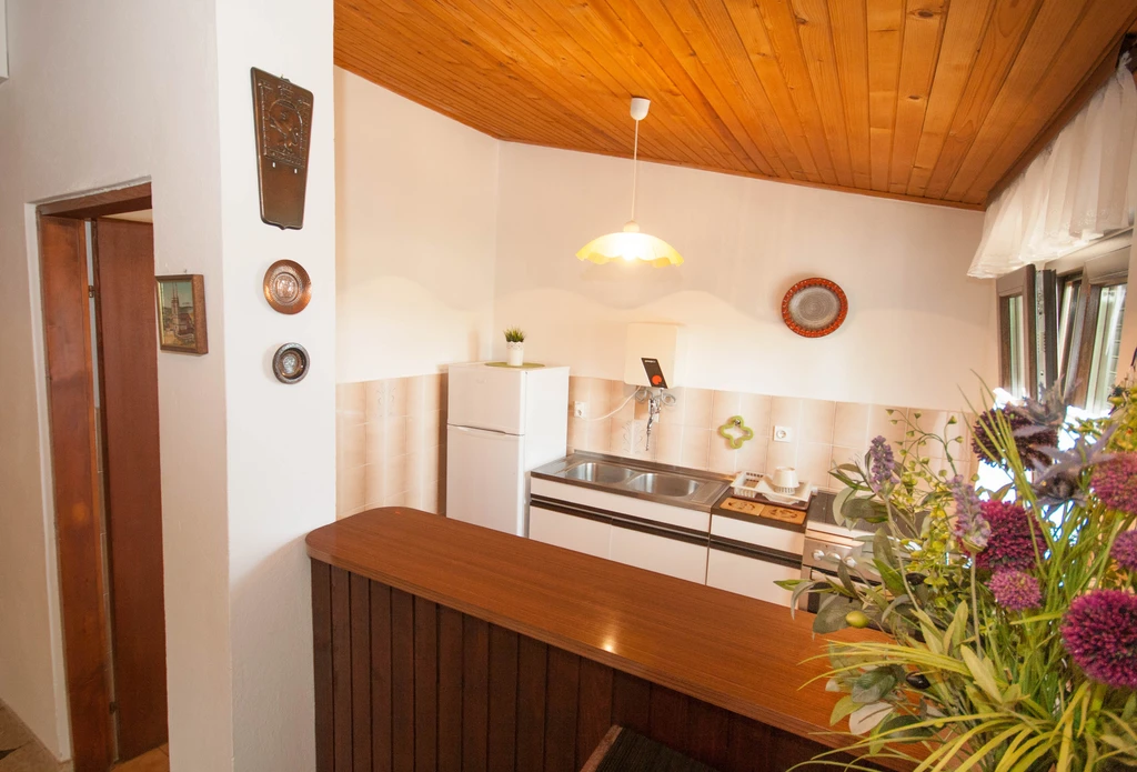 Baška Holiday House with Sea-View Terrace for 4