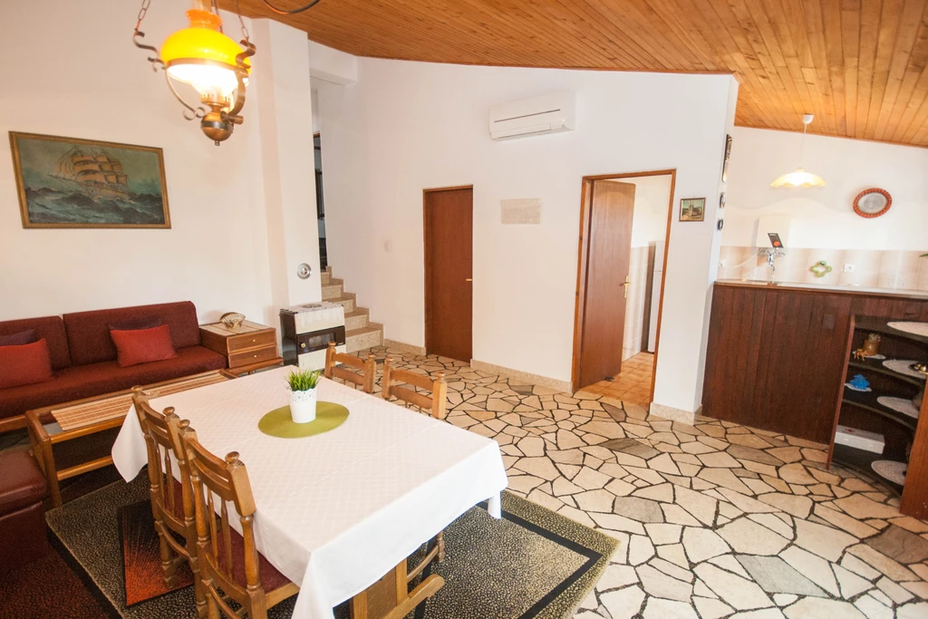 Baška Holiday House with Sea-View Terrace for 4