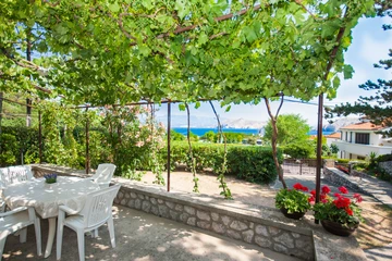 Baška Holiday House with Sea-View Terrace for 4