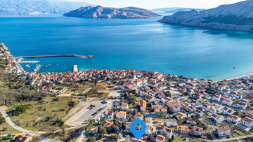 Apartment for 4 in Baška with Balcony and Sea View