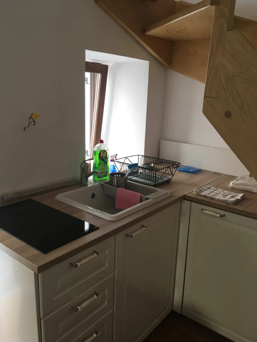 Baška Old Town Apartment for 2 Guests with Parking