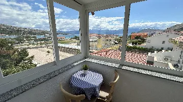 Baška Bed & Breakfast Room for 2 with Sea-View Balcony
