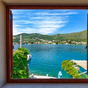 Dubrovnik Zaton Apartment with Sea Access & Terrace
