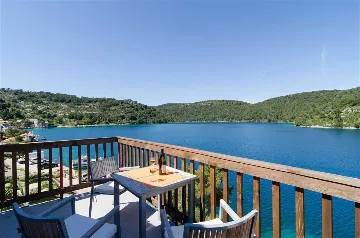 Apartment in Mljet with Balcony and Sea View