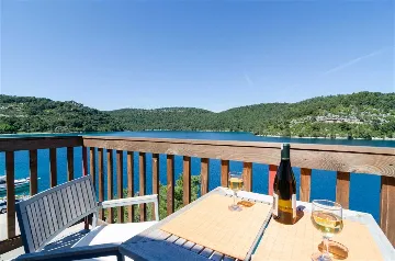 Apartment in Mljet with Balcony and Sea View