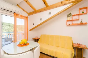 Apartment in Mljet with Balcony and Sea View