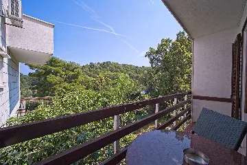 Studio for 2 in Mljet with Forest View