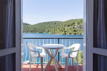 Sea-View Balcony Room in Mljet for 2 Guests