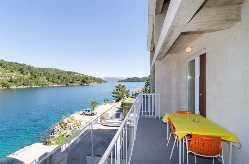 Two-Bedroom Apartment on Mljet with Sea View Terrace