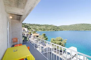 Two-Bedroom Apartment on Mljet with Sea View Terrace