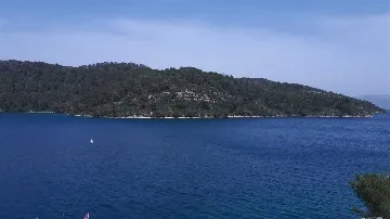 Apartment for 2 Guests with Sea View in Polače