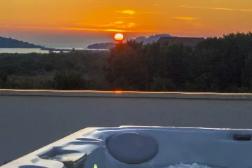 Vodice Penthouse Apartment with Roof Terrace and Sea View