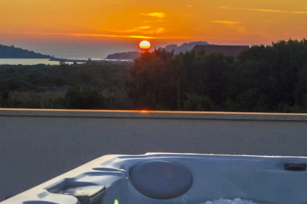 Vodice Penthouse Apartment with Roof Terrace and Sea View