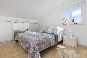 Vodice Penthouse Apartment with Roof Terrace and Sea View