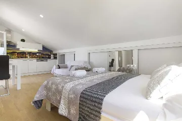 Vodice Penthouse Apartment with Roof Terrace and Sea View