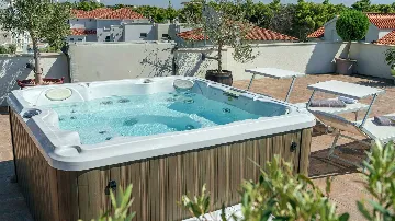 Vodice Penthouse Apartment with Roof Terrace and Sea View