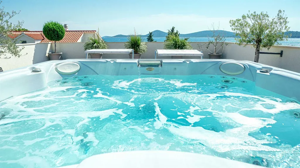 Vodice Penthouse Apartment with Roof Terrace and Sea View