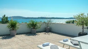 Vodice Penthouse Apartment with Roof Terrace and Sea View
