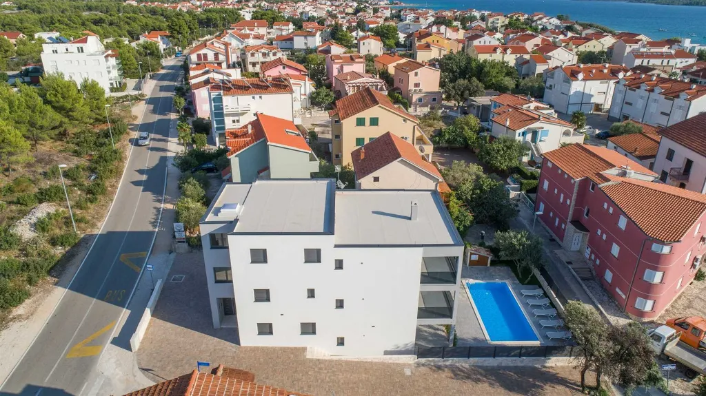 2-Bedroom Apartment in Vodice with Sea View Pool