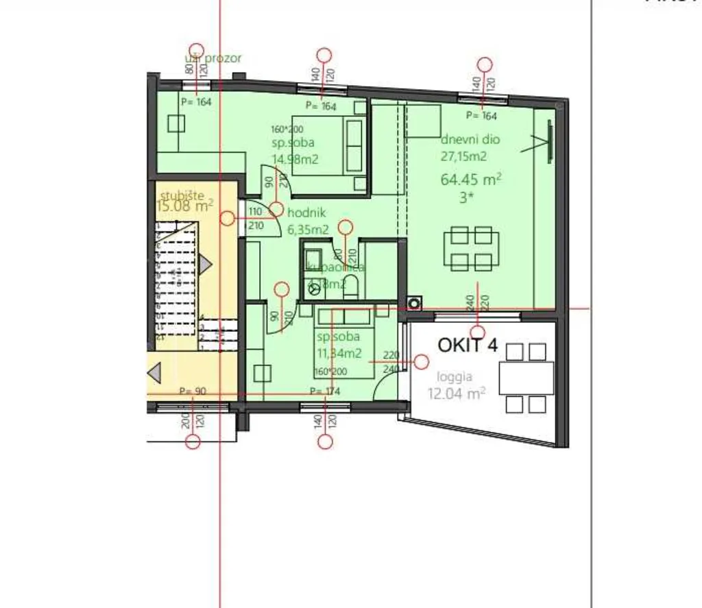 Two-Bedroom Apartment in Vodice for 4 Guests