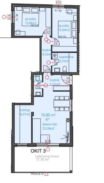 Two-Bedroom Apartment in Vodice, Croatia