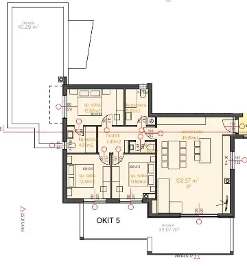 3-Bedroom Apartment in Vodice for 6 Guests