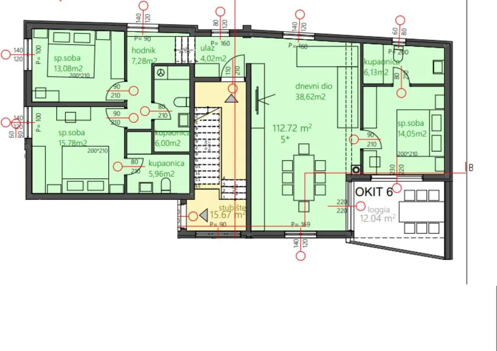 3-Bedroom Apartment in Vodice for Up to 6