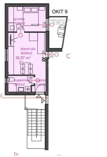 1-Bedroom Apartment in Vodice for 2 Guests