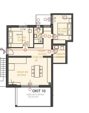 2-Bedroom Apartment in Vodice for up to 5