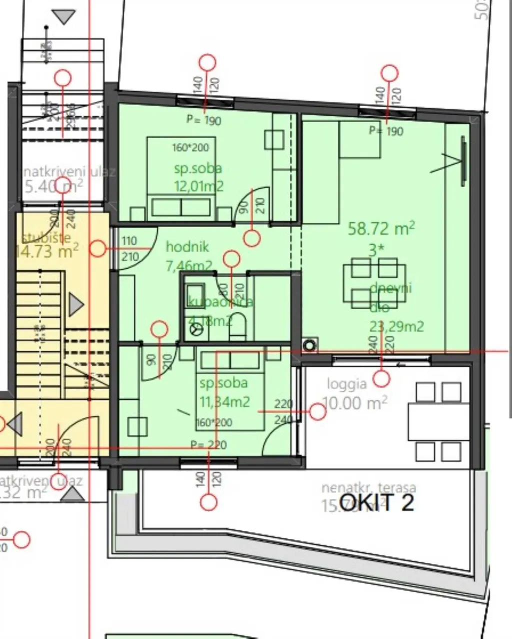 2-Bedroom Apartment in Vodice for Up to 4