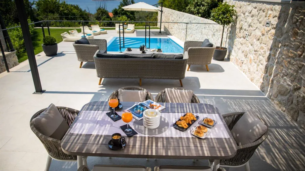 Brsecine Villa with Private Pool and Sea Views