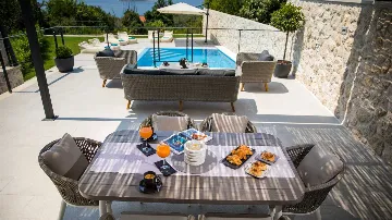 Brsecine Villa with Private Pool and Sea Views