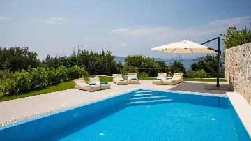 Brsecine Villa with Private Pool and Sea Views
