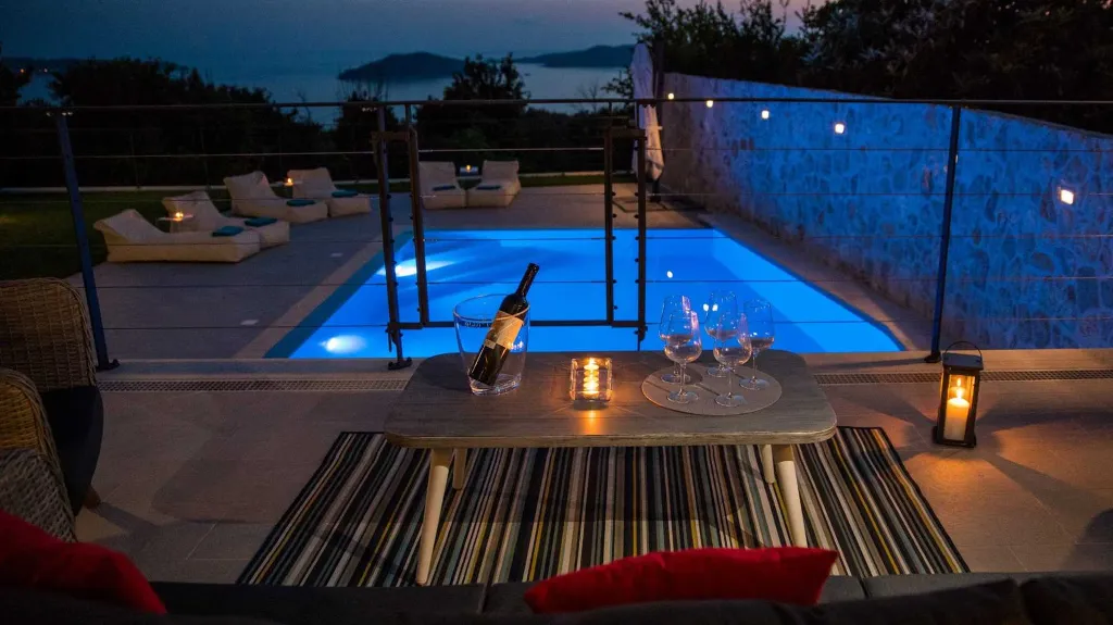 Brsecine Villa with Private Pool and Sea Views