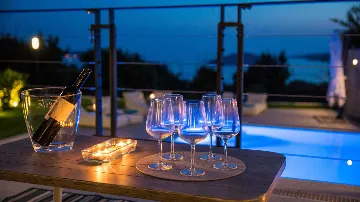 Brsecine Villa with Private Pool and Sea Views